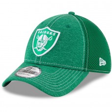 Men's Oakland Raiders New Era Kelly Green St. Patrick's Day Classic Shade Neo 39THIRTY Flex Hat 2924408